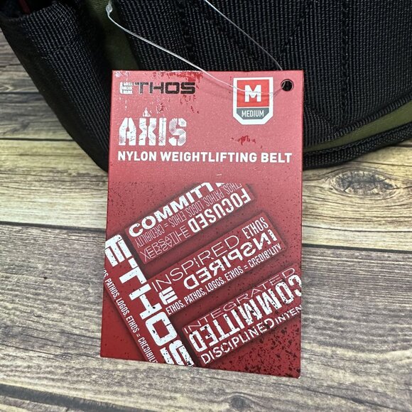 NWT ETHOS Axis Nylon Weightlifting Belt 5.5" Size Medium (Olive) - Picture 10 of 11